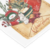 クリスマス封筒 ショートテーブルランナー (コーナー)