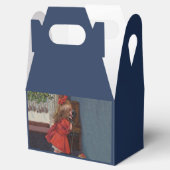 クリスマス小さな女の子電話アンティーク フェイバーボックス (オープン)