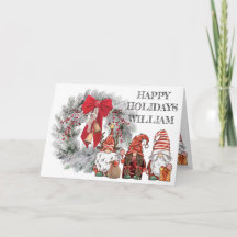 クリスマス小人のカード