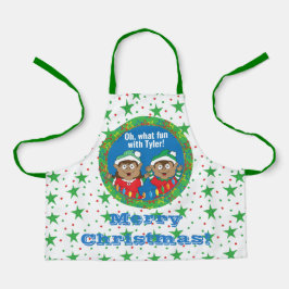 クリスマス小人の色 エプロン