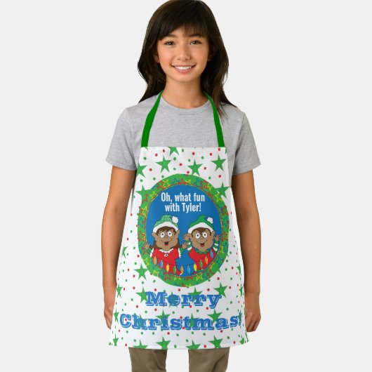 クリスマス小人の色 エプロン (インサイチュ)