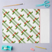 クリスマス小人パターンホリデーフェスティバルシェルフ小妖精や小人 薄葉紙 (クラフト)