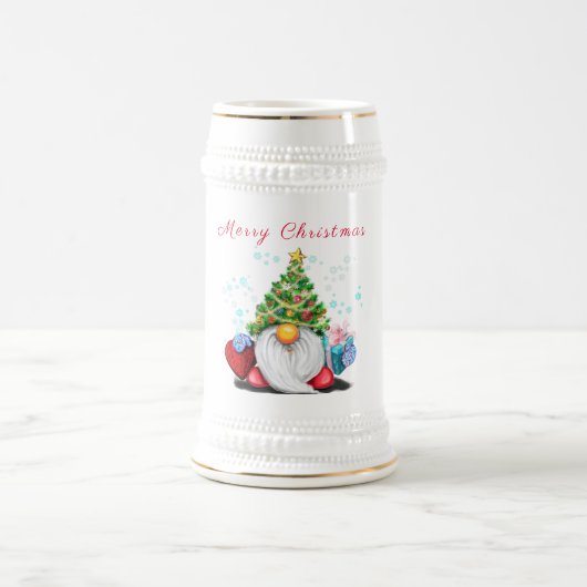 クリスマス小人ビールストーン ビールジョッキ (中央)