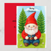 クリスマス小人 シーズンカード (正面/裏面)