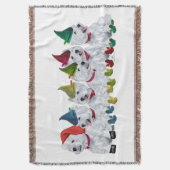 クリスマス小人 スローブランケット (正面縦)
