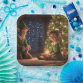 クリスマス小人 ペーパープレート (パーティー)