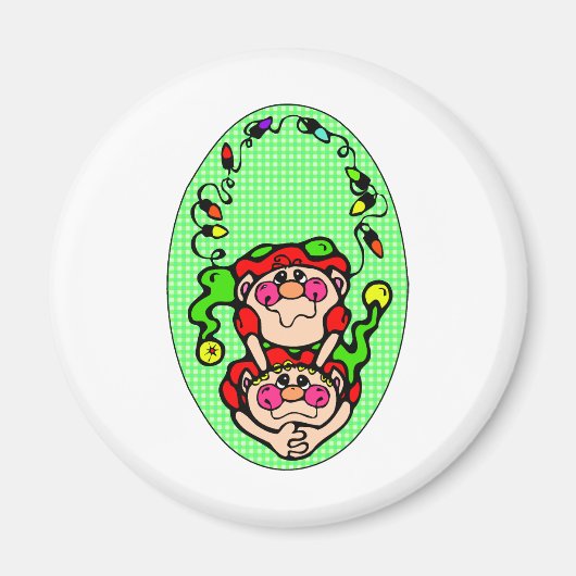 クリスマス小人 マグネット (正面)