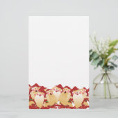 クリスマス小人 便箋 (スタンド正面)