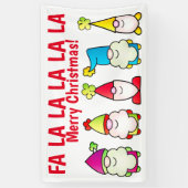 クリスマス小人 横断幕 (縦)