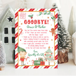 クリスマス小妖精や小人からの別れ 招待状