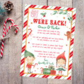 クリスマス小妖精や小人からのBack Letter 招待状