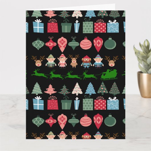 クリスマス小妖精や小人とその他 カード (小さな植物)