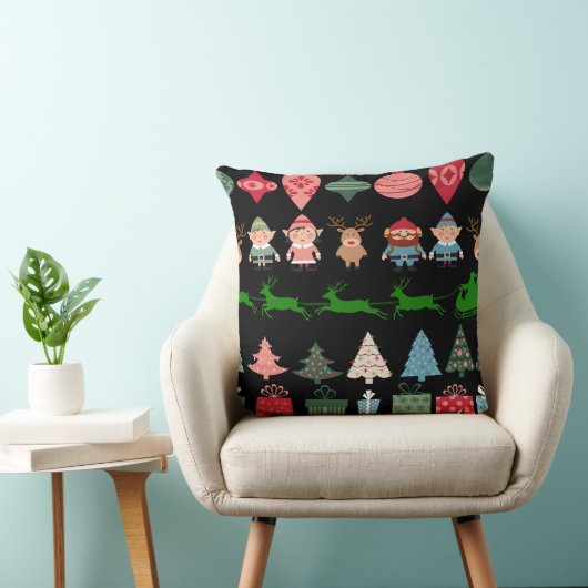 クリスマス小妖精や小人とその他 クッション (椅子)