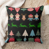 クリスマス小妖精や小人とその他 クッション (ブランケット)