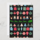 クリスマス小妖精や小人とその他 招待状 (裏面)