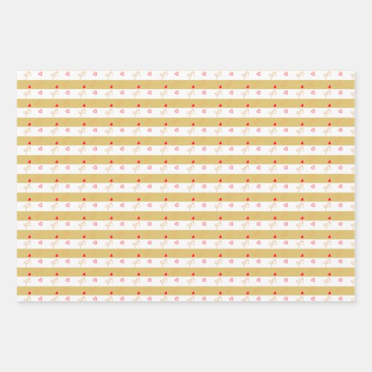 クリスマス小妖精や小人とベルズオンゴールデンホワイトストライプズ ラッピングペーパーシート (正面3)