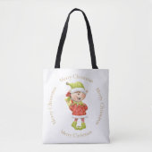 クリスマス小妖精や小人と現在 トートバッグ (正面)