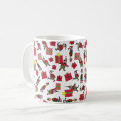 クリスマス小妖精や小人のマグカップ コーヒーマグカップ (正面左)