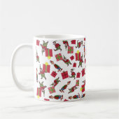 クリスマス小妖精や小人のマグカップ コーヒーマグカップ (左)