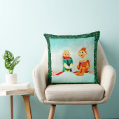 クリスマス小妖精や小人の最初の日付とグリッター枠 クッション (椅子)