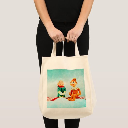 クリスマス小妖精や小人の開始日 トートバッグ (正面(商品))
