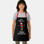 クリスマス小妖精や小人は私は救済あなた幸せなクリスマス小妖精や小人 エプロン (インサイチュ)
