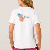 クリスマス小妖精や小人または格言とウサギ Tシャツ (裏面)