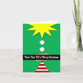 クリスマス小妖精や小人を楽しませなさい シーズンカード (正面)