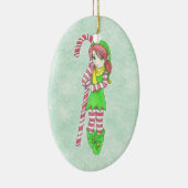 クリスマス小妖精や小人オーナメント セラミックオーナメント (右)