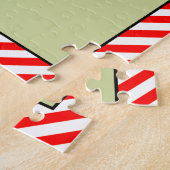 クリスマス小妖精や小人カップルの贈り物 ジグソーパズル (側面)