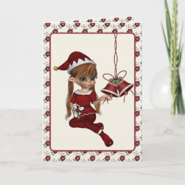 クリスマス小妖精や小人カード シーズンカード