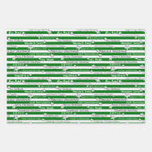 クリスマス小妖精や小人ガールアンドボーイラッピング紙 ラッピングペーパーシート (正面3)