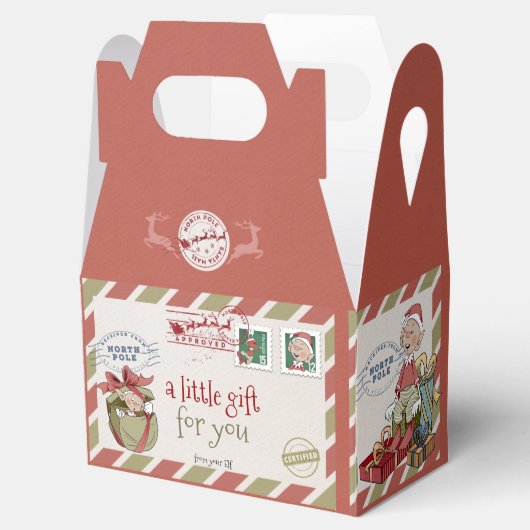 クリスマス小妖精や小人ギフトスイーツお願いボックス フェイバーボックス (オープン)