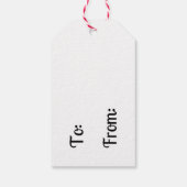 クリスマス小妖精や小人ギフトラベル ギフトタグ (裏面)