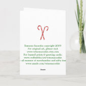 クリスマス小妖精や小人グリーティングカード シーズンカード (裏面)