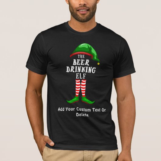 クリスマス小妖精や小人ザビールドリンク小妖精や小人 Tシャツ (正面)