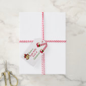 クリスマス小妖精や小人ジンルベル ギフトタグ (より糸付き)