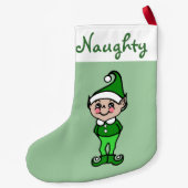 クリスマス小妖精や小人ストッキング スモールクリスマスストッキング (裏面)