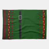 クリスマス小妖精や小人タオカスタムルホリデーティータオル キッチンタオル (横)