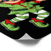 クリスマス小妖精や小人ダンキングバスケットボールおもしろい少年たちX ポスター (角)