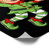 クリスマス小妖精や小人ダンキングバスケットボールおもしろい少年たちX ポスター (角)