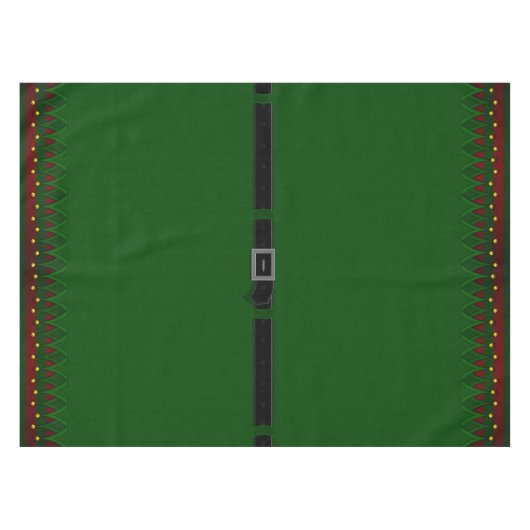 クリスマス小妖精や小人テーブルクロスかわいいホリデー小妖精や小人デコール テーブルクロス (正面(横))