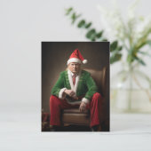 クリスマス小妖精や小人ドナルド・トランプ シーズンポストカード (スタンド正面)