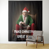 クリスマス小妖精や小人ドナルド・トランプ タペストリー (インサイチュ)