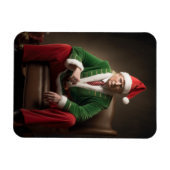 クリスマス小妖精や小人ドナルド・トランプ マグネット (横)