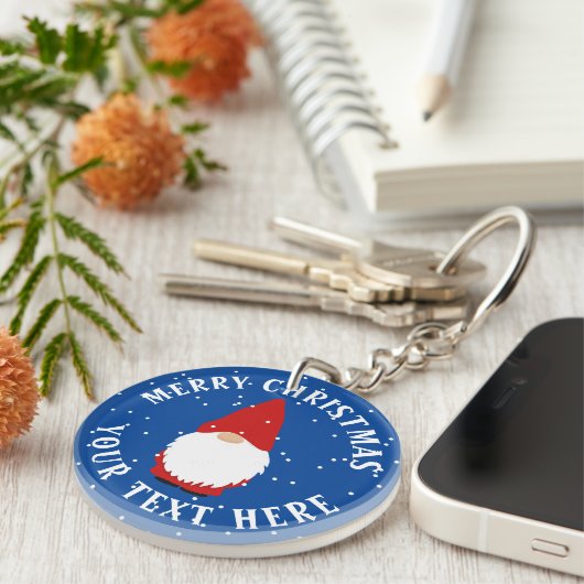 クリスマス小妖精や小人ドワーフカスタムキーチェーンギフト キーホルダー (正面右)