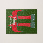 クリスマス小妖精や小人ハイトメリークリスマス ジグソーパズル (横)