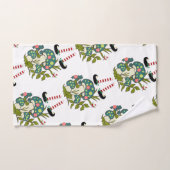 クリスマス小妖精や小人バスタオオルセット,サンタ バスタオルセット (ハンドタオル)