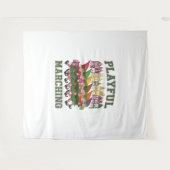 クリスマス小妖精や小人パレード タペストリー (正面(横))