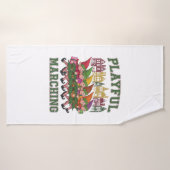 クリスマス小妖精や小人パレード バスタオル (バスタオル)